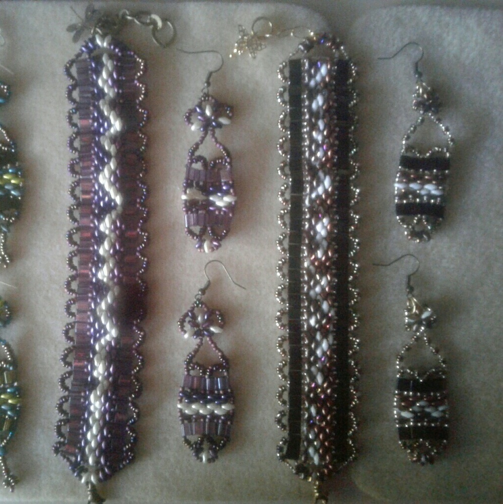 Superduos tilia bead set